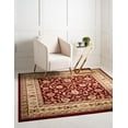 thumbnail image 1 of Rugs.com Aditi Collection Rug – 7' 10 Square Red Low Rug Perfect For Living Rooms, Kitchens, Entryways, 1 of 9