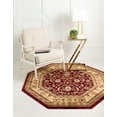 thumbnail image 1 of Rugs.com Aditi Collection Rug – 8' Octagon Red Low Rug Perfect For Living Rooms, Kitchens, Entryways, 1 of 9