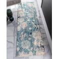 thumbnail image 1 of Rugs.com Amalfi Collection Rug – 6 Ft Runner Light Blue Medium Rug Perfect For Hallways, Entryways, 1 of 9
