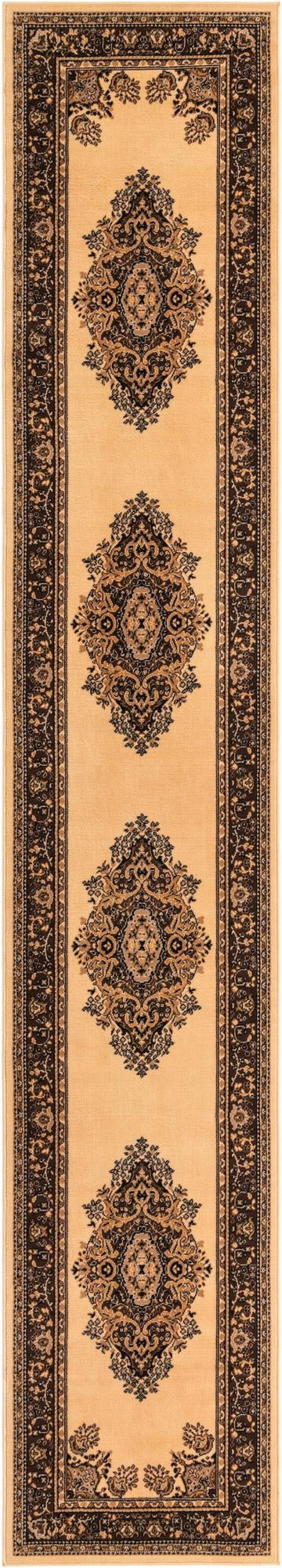 Rugs.com Amaya Collection Rug – 16 Ft Runner Ivory Medium Rug Perfect ...