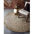 thumbnail image 1 of Rugs.com Amina Collection Rug – 6 Ft Round Light Green Medium-Pile Rug Perfect For Kitchens, Dining Rooms, 1 of 9