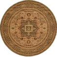 thumbnail image 1 of Rugs.com Amina Collection Rug – 6' Round Brown Flatweave Rug Perfect For Kitchens, Dining Rooms, 1 of 1