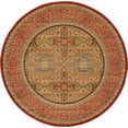thumbnail image 1 of Rugs.com Amina Collection Rug – 6' Round Red Flatweave Rug Perfect For Kitchens, Dining Rooms, 1 of 1