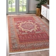 thumbnail image 1 of Rugs.com Amina Collection Rug – 7' x 10' Red Flatweave Rug Perfect For Living Rooms, Large Dining Rooms, Open Floorplans, 1 of 9