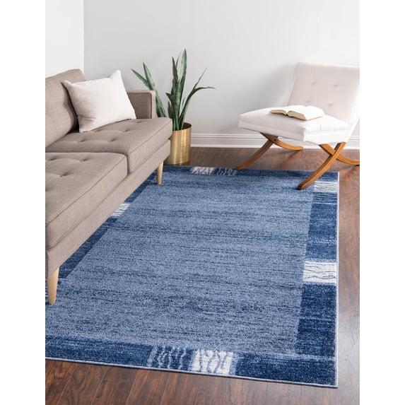 Rugs.com Angelica Collection Rug – 10' x 13' Light Blue Medium Rug Perfect For Living Rooms, Large Dining Rooms, Open Floorplans