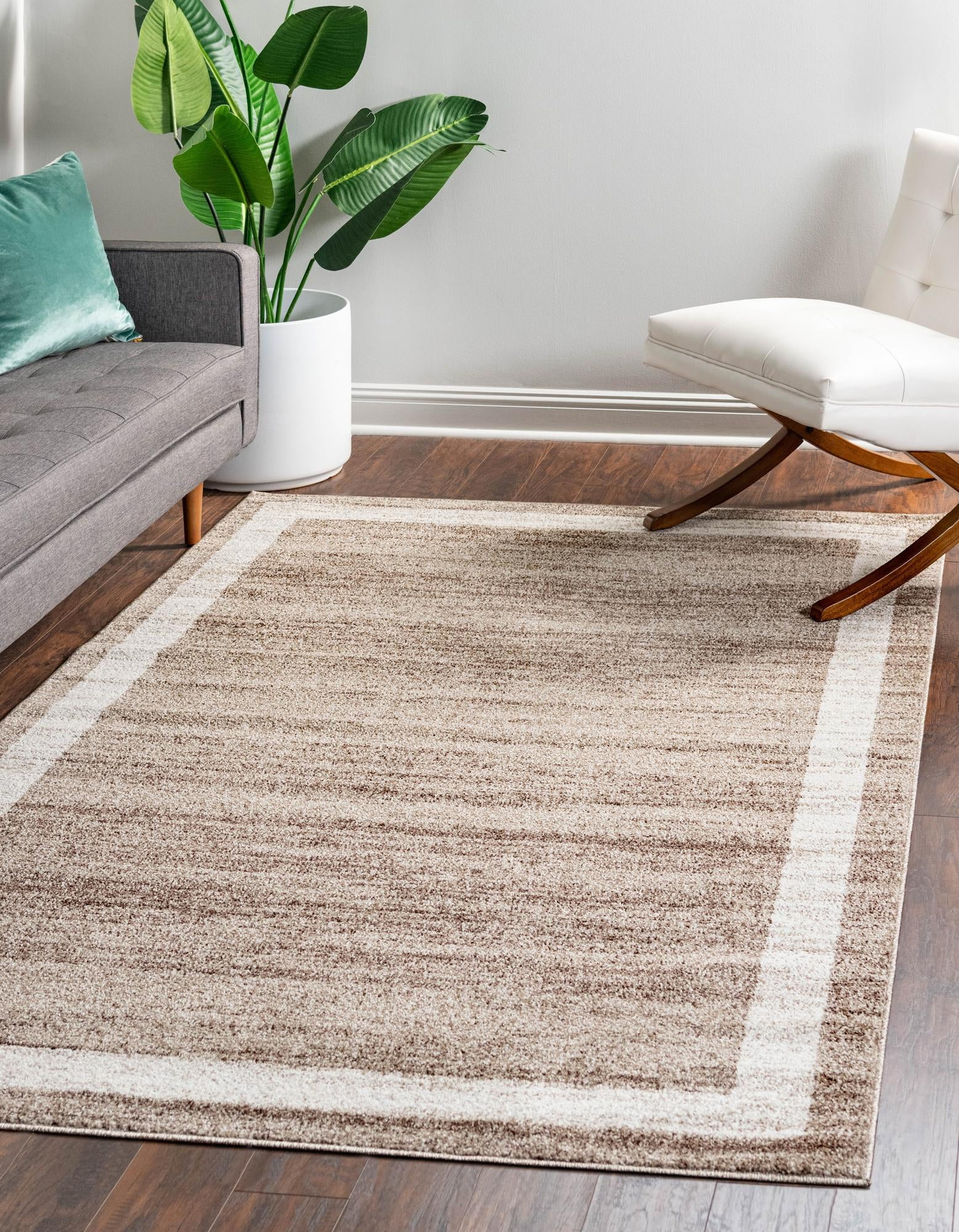 Rugs.com Angelica Collection Rug – 10' x 13' Light Brown Medium Rug Perfect For Living Rooms, Large Dining Rooms, Open Floorplans