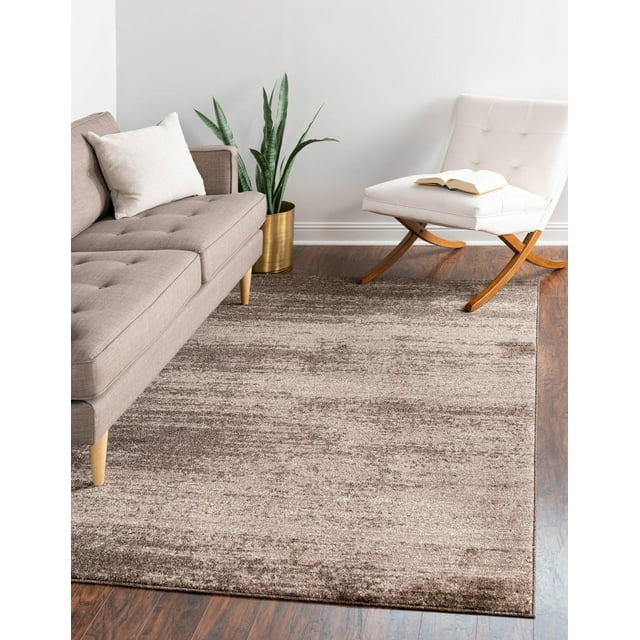 Rugs.com Angelica Collection Rug – 3' x 5' Brown Medium Rug Perfect For Entryways, Kitchens, Breakfast Nooks, Accent Pieces