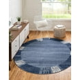 thumbnail image 1 of Rugs.com Angelica Collection Rug – 4 Ft Round Light Blue Medium Rug Perfect For Kitchens, Dining Rooms, 1 of 9