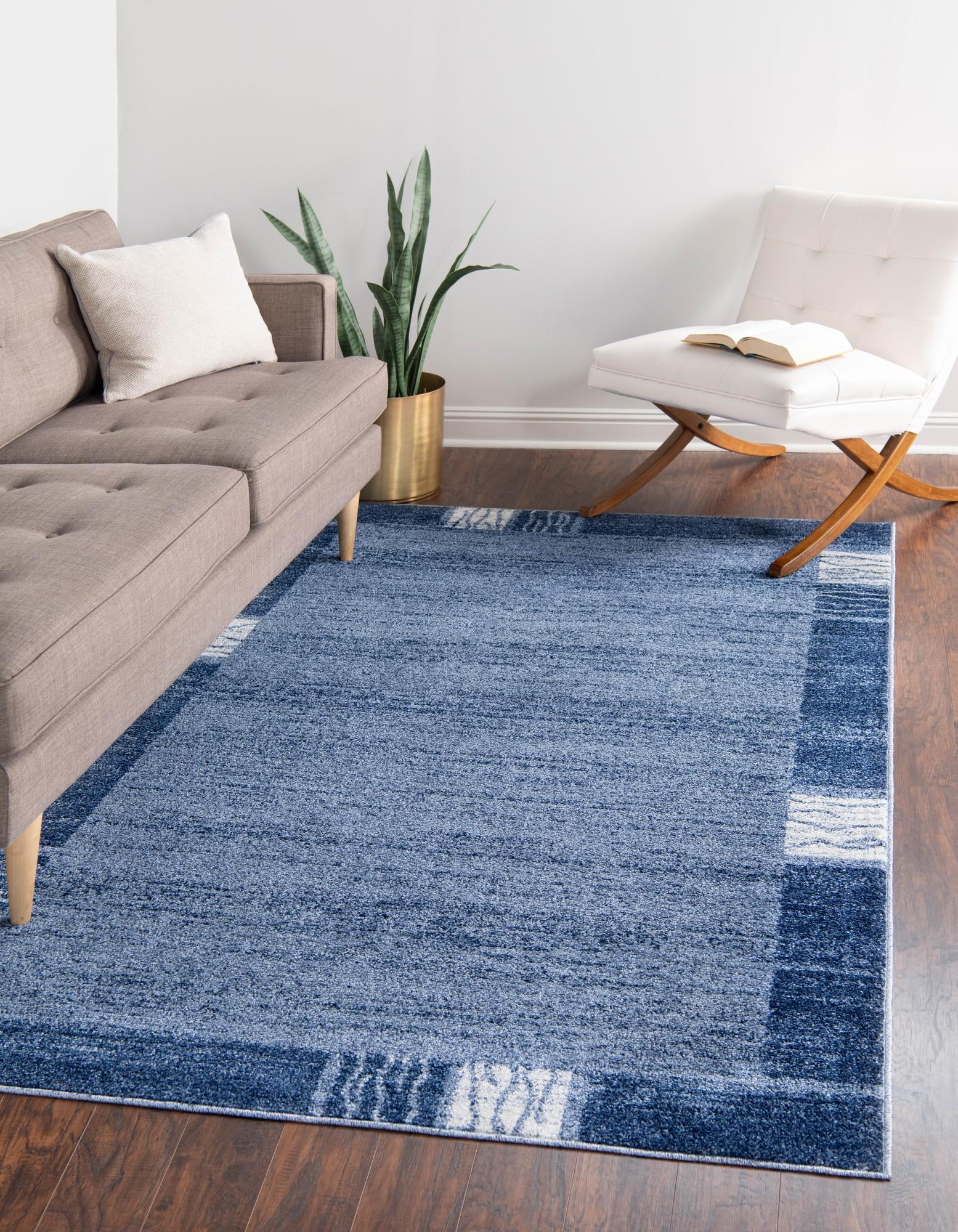 Rugs.com Angelica Collection Rug – 5' x 8' Light Blue Medium Rug ...