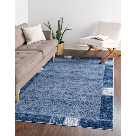 Rugs.com Angelica Collection Rug – 5' x 8' Light Blue Medium Rug Perfect For Bedrooms, Dining Rooms, Living Rooms