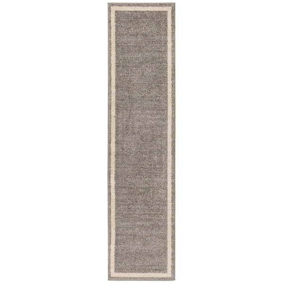 Rugs.com Angelica Collection Rug – 8 Ft Runner Gray Medium Rug Perfect For Hallways, Entryways