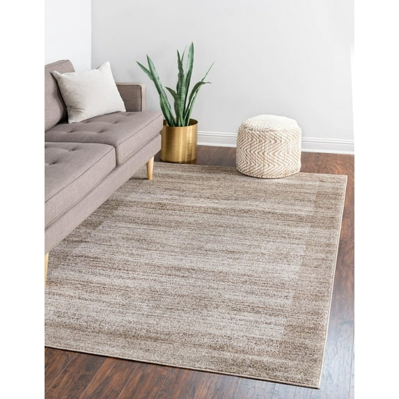 Rugs.com Angelica Collection Rug – 9' x 12' Beige Medium Rug Perfect For Living Rooms, Large Dining Rooms, Open Floorplans