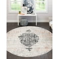thumbnail image 1 of Rugs.com Aramis Collection Rug – 3 Ft Round Ivory Medium Rug Perfect For Kitchens, Dining Rooms, 1 of 9