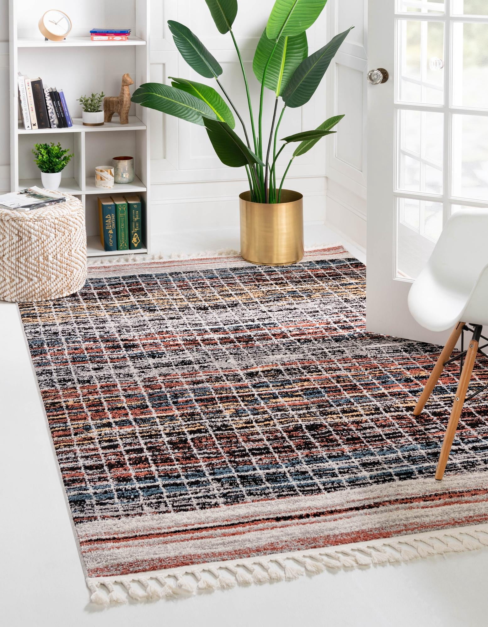Rugs.com Aramis Collection Rug – 6' x 9' Multi Medium Rug Perfect For ...