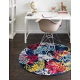 thumbnail image 1 of Rugs.com Ariel Collection Rug – 7 Ft Round Multi Medium Rug Perfect For Kitchens, Dining Rooms, 1 of 9