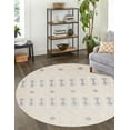 thumbnail image 1 of Rugs.com Arlo Collection Rug – 3 Ft Round Sandy Beige Medium Rug Perfect For Kitchens, Dining Rooms, 1 of 1