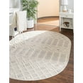 thumbnail image 1 of Rugs.com Arlo Collection Rug – 4' x 6' Oval Sandy Beige Medium Rug Perfect For Living Rooms, Large Dining Rooms, Open Floorplans, 1 of 1
