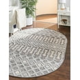 thumbnail image 1 of Rugs.com Arlo Collection Rug – 5' x 8' Oval Gray Medium Rug Perfect For Living Rooms, Large Dining Rooms, Open Floorplans, 1 of 9