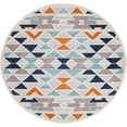 thumbnail image 1 of Rugs.com Aruba Outdoor Collection Rug – 5 Ft Round Gray Low-Pile Rug Perfect For Any Outdoor Space, Kitchens, Dining Rooms, 1 of 8