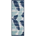 thumbnail image 1 of Rugs.com Aruba Outdoor Collection Rug – 6 Ft Runner Gray Blue Low-Pile Rug Perfect For Any Outdoor Space, Hallways, Entryways, 1 of 1