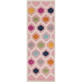 thumbnail image 1 of Rugs.com Aruba Outdoor Collection Rug – 6 Ft Runner Pink Low-Pile Rug Perfect For Any Outdoor Space, Hallways, Entryways, 1 of 1