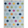 thumbnail image 1 of Rugs.com Aruba Outdoor Collection Rug – 7' x 10' Blue Low-Pile Rug Perfect For Any Outdoor Space, Bedrooms, Dining Rooms, Living Rooms, 1 of 9