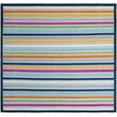 thumbnail image 1 of Rugs.com Aruba Outdoor Collection Rug – 8 Ft Square Blue Low-Pile Rug Perfect For Any Outdoor Space, Living Rooms, Kitchens, Entryways, 1 of 1