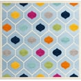 thumbnail image 1 of Rugs.com Aruba Outdoor Collection Rug – 8 Ft Square Blue Low-Pile Rug Perfect For Any Outdoor Space, Living Rooms, Kitchens, Entryways, 1 of 1
