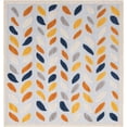 thumbnail image 1 of Rugs.com Aruba Outdoor Collection Rug – 8 Ft Square Gray Low-Pile Rug Perfect For Any Outdoor Space, Living Rooms, Kitchens, Entryways, 1 of 1