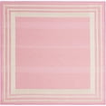 thumbnail image 1 of Rugs.com Aruba Outdoor Collection Rug – 8 Ft Square Pink Low-Pile Rug Perfect For Any Outdoor Space, Living Rooms, Kitchens, Entryways, 1 of 1