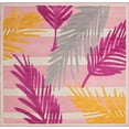 thumbnail image 1 of Rugs.com Aruba Outdoor Collection Rug – 8 Ft Square Pink Low-Pile Rug Perfect For Any Outdoor Space, Living Rooms, Kitchens, Entryways, 1 of 1
