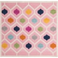 thumbnail image 1 of Rugs.com Aruba Outdoor Collection Rug – 8 Ft Square Pink Low-Pile Rug Perfect For Any Outdoor Space, Living Rooms, Kitchens, Entryways, 1 of 1