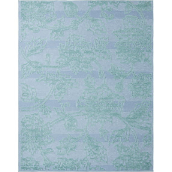 Rugs.com Aruba Outdoor Collection Rug – 9' x 12' Navy Blue Low-Pile Rug Perfect For Any Outdoor Space, Living Rooms, Large Dining Rooms, Open Floorplans