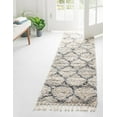 thumbnail image 1 of Rugs.com Athena Shag Collection Rug – 2' 2 x 6' Runner Beige Shag Rug Perfect For Hallways, Entryways, 1 of 9