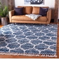 thumbnail image 1 of Rugs.com Athena Shag Collection Rug – 8' Square Blue Shag Rug Perfect For Living Rooms, Kitchens, Entryways, 1 of 9