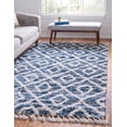thumbnail image 1 of Rugs.com Athena Shag Collection Rug – 8' x 10' Blue Shag Rug Perfect For Living Rooms, Large Dining Rooms, Open Floorplans, 1 of 9