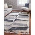 thumbnail image 1 of Rugs.com Athena Shag Collection Rug – 8' x 10' Gray Shag Rug Perfect For Living Rooms, Large Dining Rooms, Open Floorplans, 1 of 9