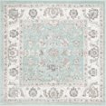 thumbnail image 1 of Rugs.com Aurelia Collection Rug – 4 Ft Square Aqua Medium-Pile Rug Perfect For Living Rooms, Kitchens, Entryways, 1 of 1