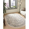 thumbnail image 1 of Rugs.com Aurelia Collection Rug – 5' x 8' Oval Ivory Medium-Pile Rug Perfect For Living Rooms, Large Dining Rooms, Open Floorplans, 1 of 3