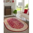 thumbnail image 1 of Rugs.com Aurelia Collection Rug – 5' x 8' Oval Magenta Medium-Pile Rug Perfect For Living Rooms, Large Dining Rooms, Open Floorplans, 1 of 3