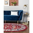 thumbnail image 1 of Rugs.com Aurelia Collection Rug – 5' x 8' Oval Magenta Medium-Pile Rug Perfect For Living Rooms, Large Dining Rooms, Open Floorplans, 1 of 4