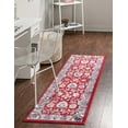 thumbnail image 1 of Rugs.com Aurelia Collection Rug – 6 Ft Runner Magenta Medium-Pile Rug Perfect For Hallways, Entryways, 1 of 3