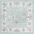 thumbnail image 1 of Rugs.com Aurelia Collection Rug – 6 Ft Square Aqua Medium-Pile Rug Perfect For Living Rooms, Kitchens, Entryways, 1 of 1