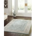 thumbnail image 1 of Rugs.com Aurelia Collection Rug – 6' x 9' Aqua Medium-Pile Rug Perfect For Living Rooms, Large Dining Rooms, Open Floorplans, 1 of 3