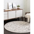 thumbnail image 1 of Rugs.com Aurelia Collection Rug – 7 Ft Round Ivory Medium-Pile Rug Perfect For Kitchens, Dining Rooms, 1 of 4