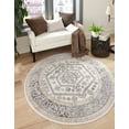 thumbnail image 1 of Rugs.com Aurelia Collection Rug – 7 Ft Round Ivory Medium-Pile Rug Perfect For Kitchens, Dining Rooms, 1 of 3