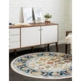 thumbnail image 1 of Rugs.com Aurelia Collection Rug – 7 Ft Round Multi Medium-Pile Rug Perfect For Kitchens, Dining Rooms, 1 of 4
