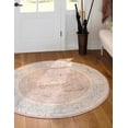 thumbnail image 1 of Rugs.com Aurelia Collection Rug – 7 Ft Round Rose Medium-Pile Rug Perfect For Kitchens, Dining Rooms, 1 of 3