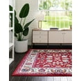 thumbnail image 1 of Rugs.com Aurelia Collection Rug – 8 Ft Square Magenta Medium-Pile Rug Perfect For Living Rooms, Kitchens, Entryways, 1 of 4
