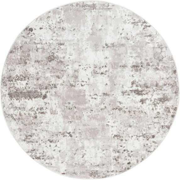 Rugs.com Aurora Collection Rug – 12 Ft Runner Stone Gray Low Rug Perfect For Hallways, Entryways